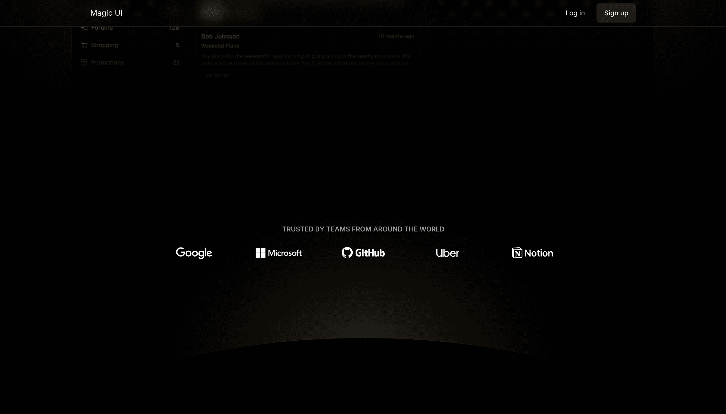 Magic UI Startup preview 2